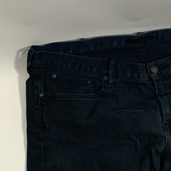 Uniqlo 42x32 Black Denim Slim - Picture 2 of 7